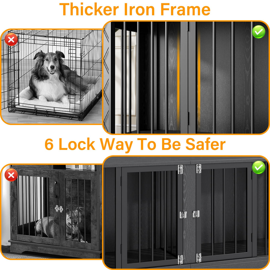 Large Heavy Duty Dog Crate Furniture E929