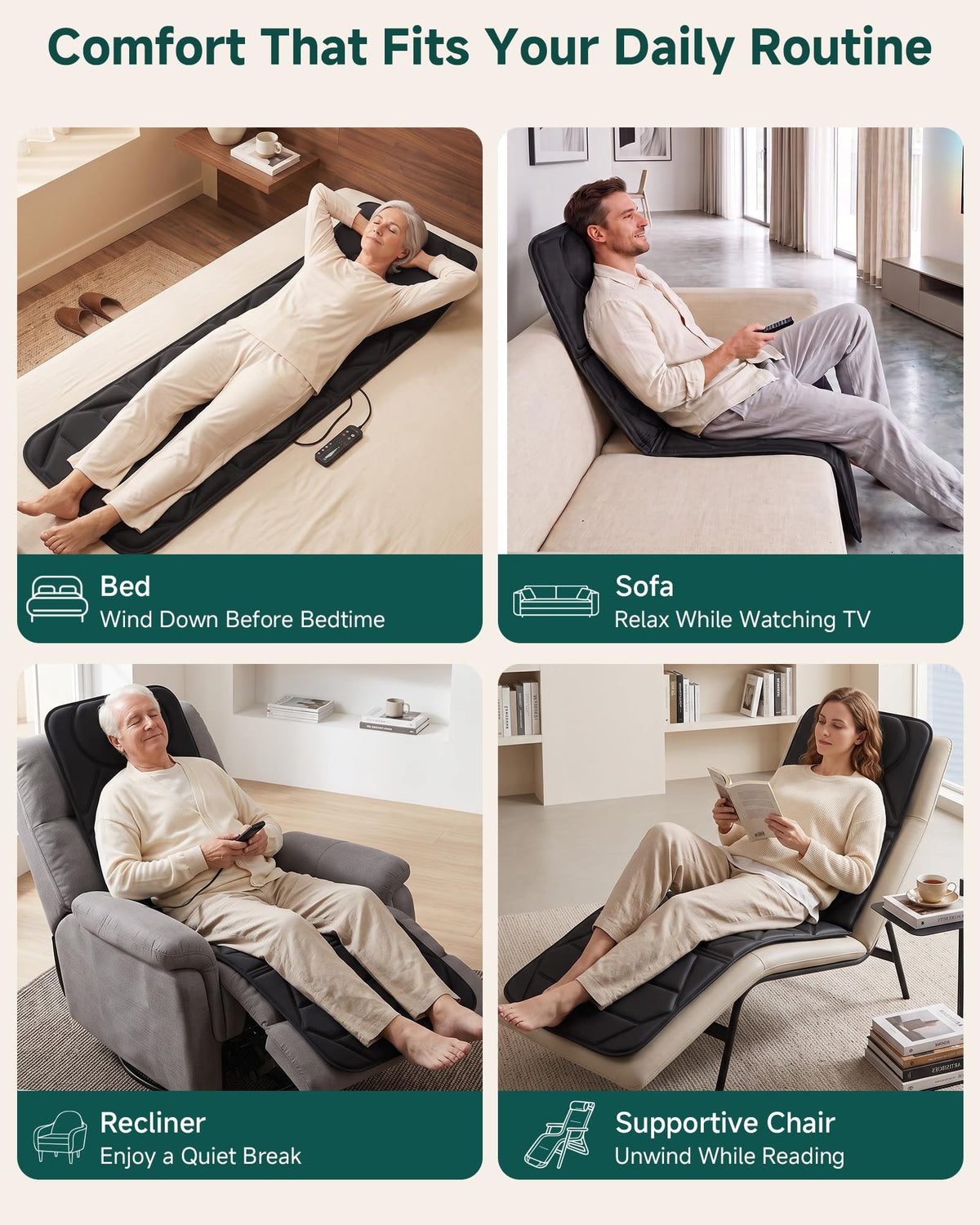Full Body Massage Mat with Heat P209648