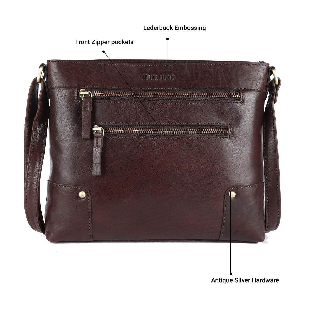 Soft Real Leather Womens Crossbody Handbags and Purses P12405