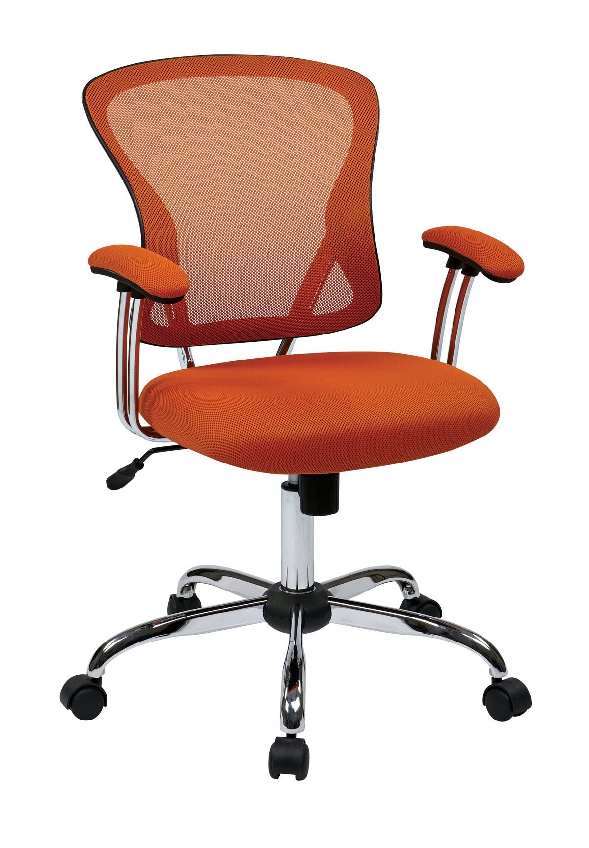 Orange Mesh Back Adjustable Task Chair K3483