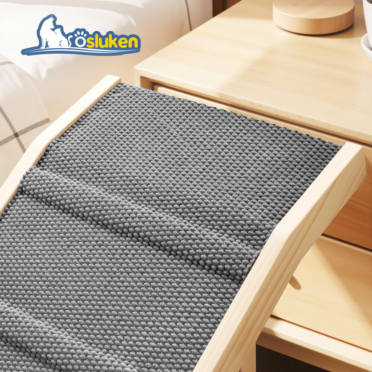 Foldable Dog Ramp with Platform 6 Adjustable Heights Z4104