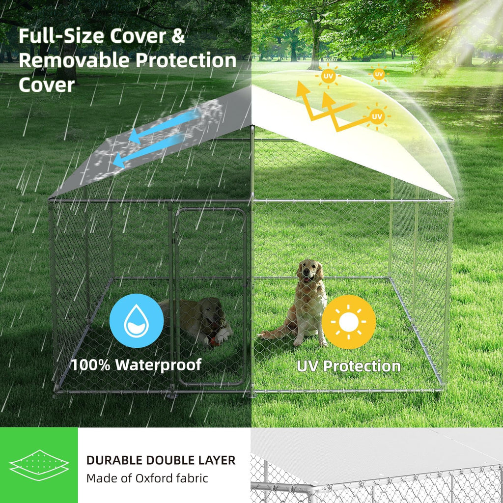 10x10 ft Heavy Duty Outdoor Dog Kennel Q41145