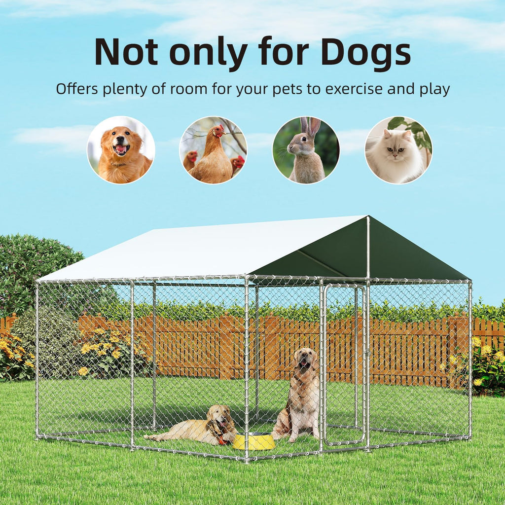 10x10 ft Heavy Duty Outdoor Dog Kennel Q41145