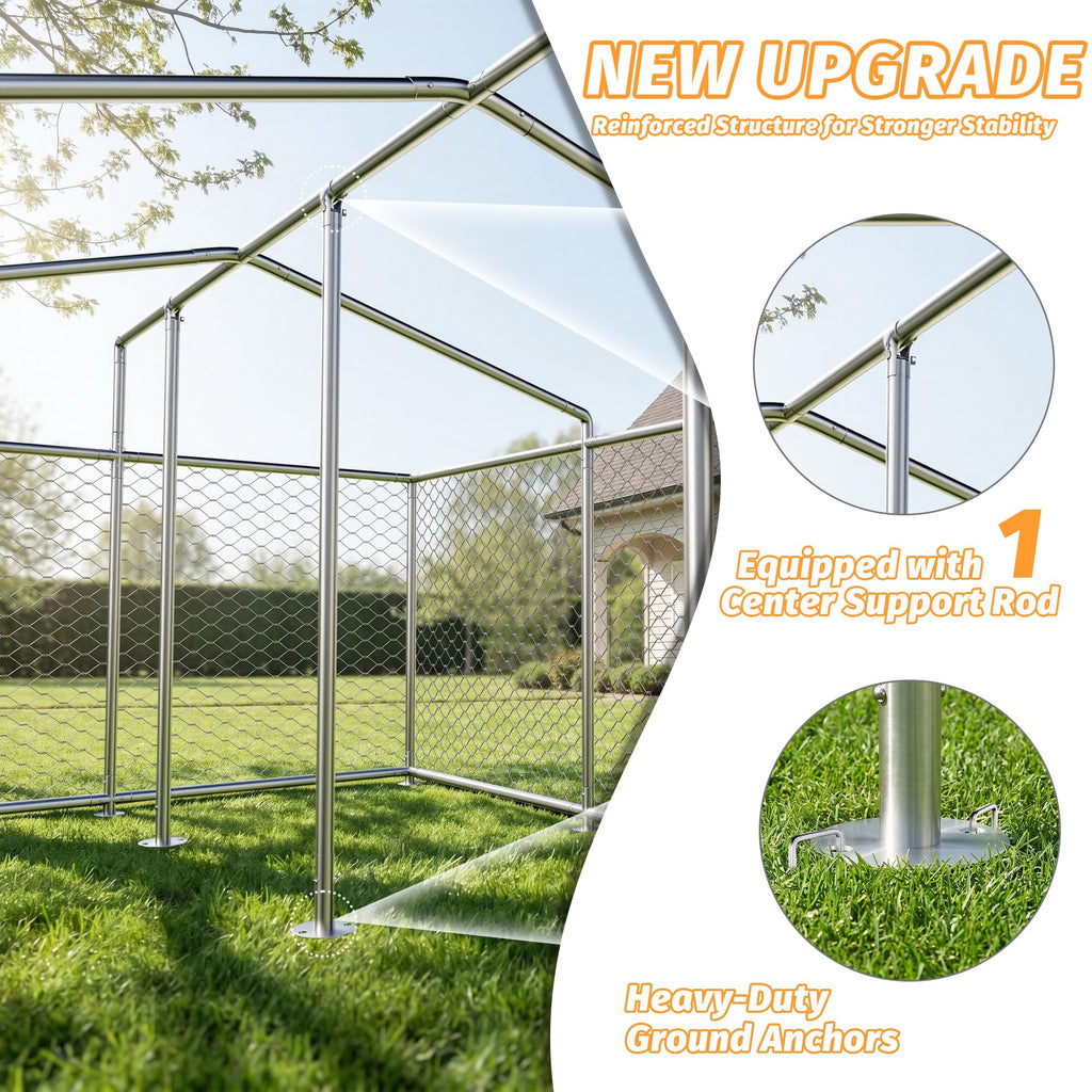 10x10 ft Heavy Duty Outdoor Dog Kennel Q41145