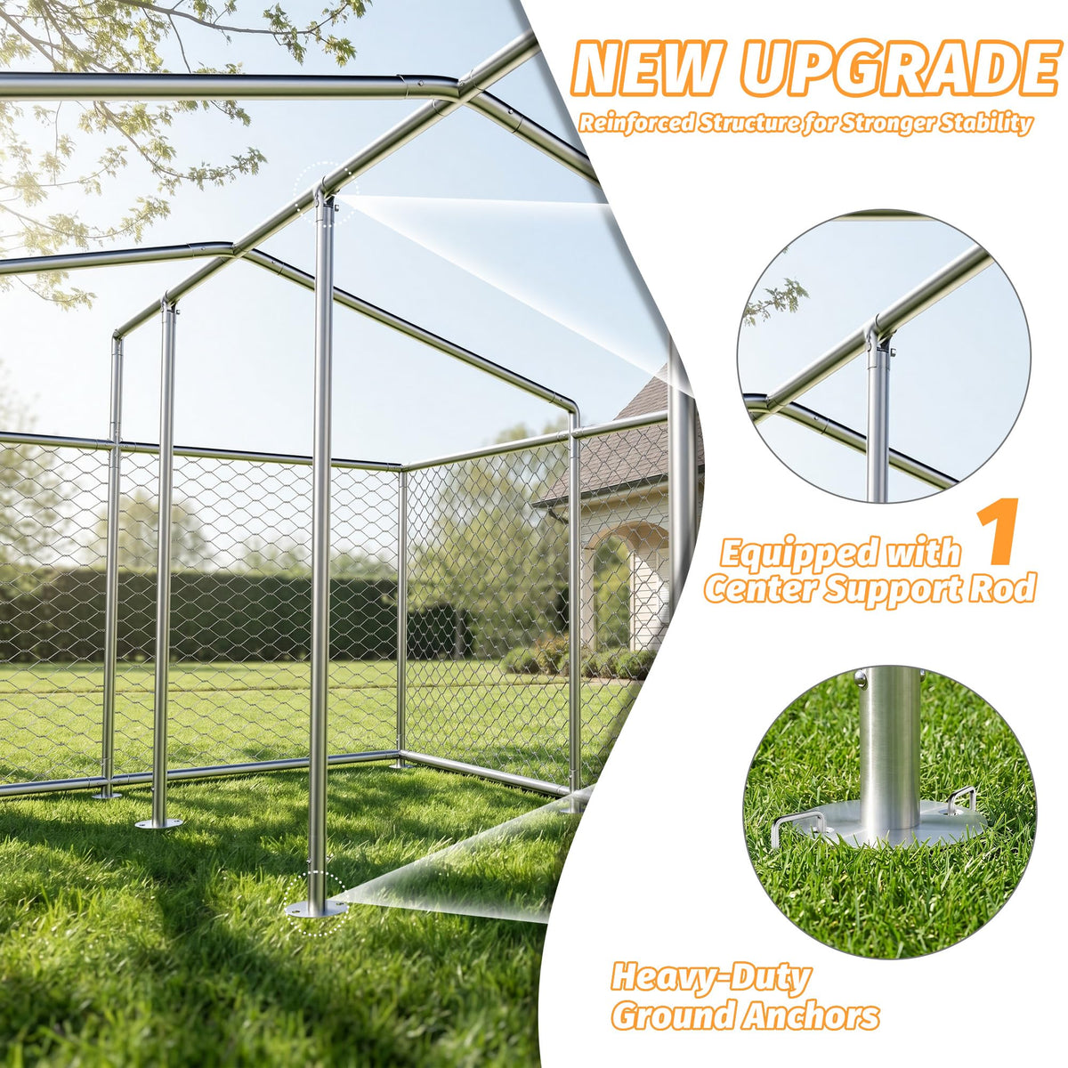 10x10 ft Heavy Duty Outdoor Dog Kennel Q41145