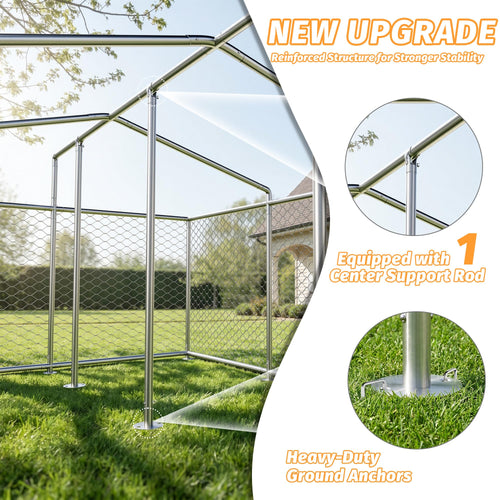 10x10 ft Heavy Duty Outdoor Dog Kennel Q41145