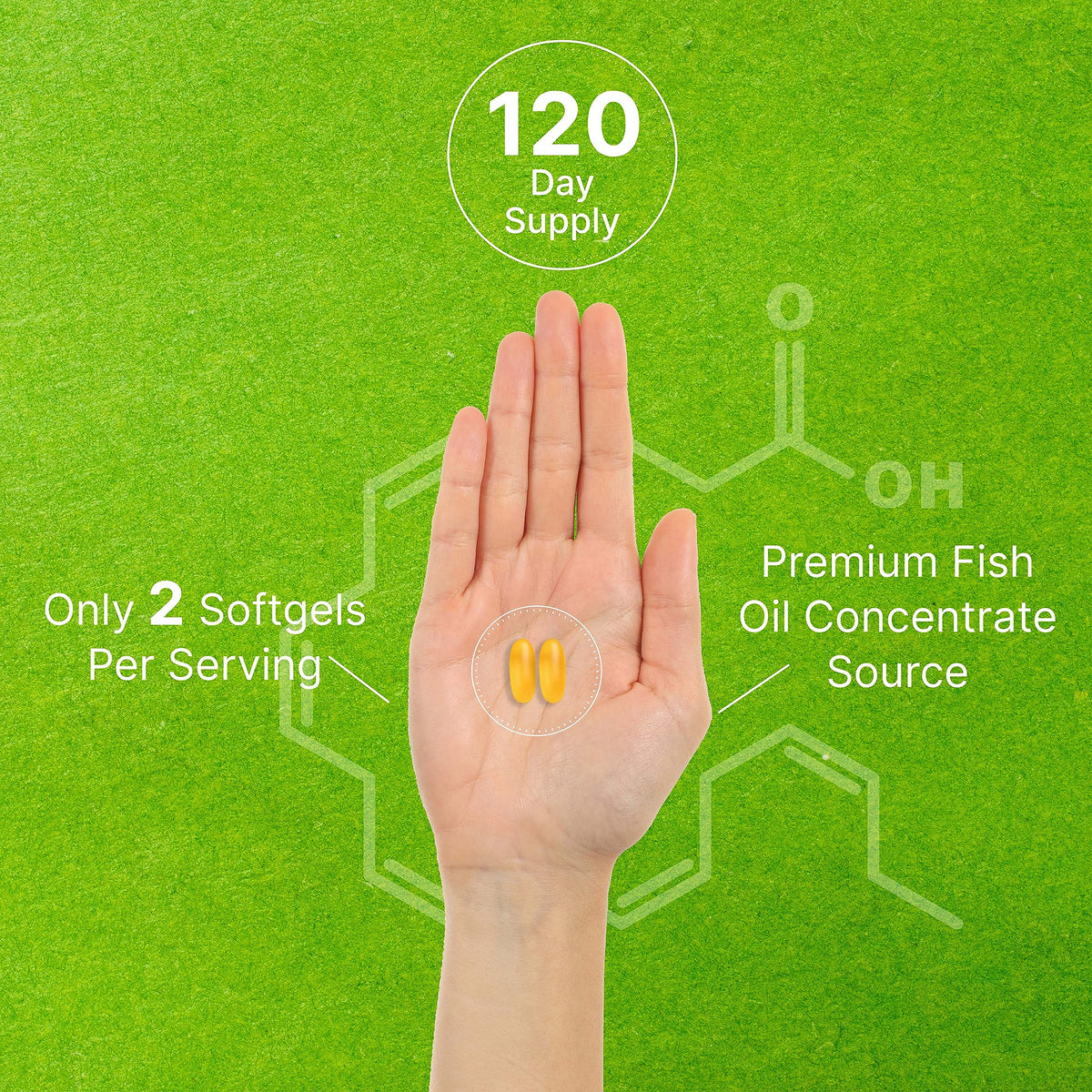 240 Softgels Lemon Flavor DHA 1000mg EPA 500mg Omega-3 Softgels X1004