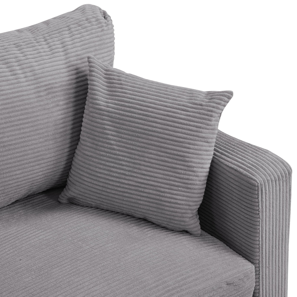 Light Gray Upholstered Sofa L6776